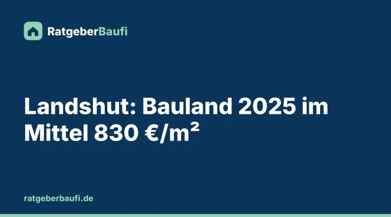 Bild: So schlagen Käufer in Landshut den Bodenrichtwert nach und das sagt er über den Preis