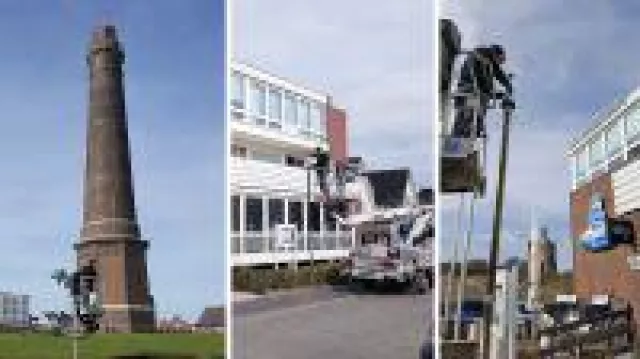 Bild: Leuchtturmprojekt für Straßenbeleuchtung an der Nordseeküste