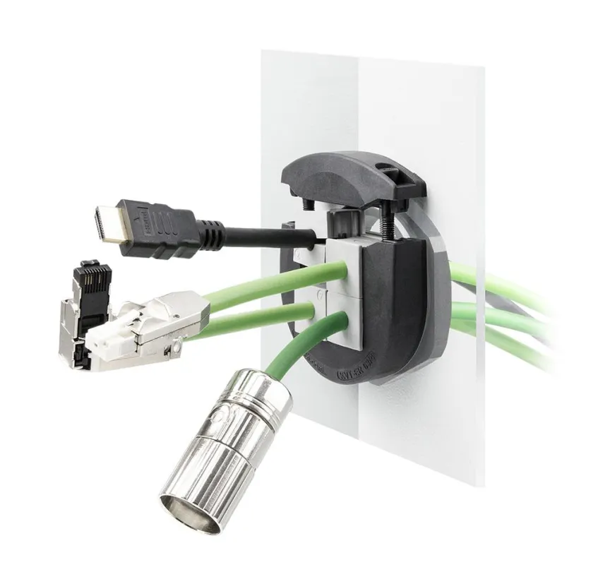 Teilbare IP66 / IP68 Kabelverschraubung KVT-ER für Leitungen mit Stecker