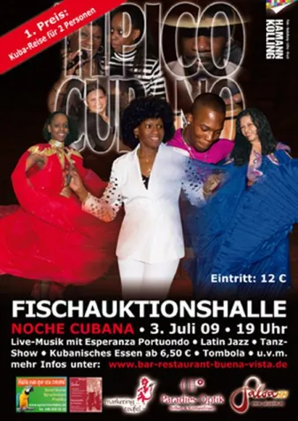 Bild: Große kubanische Party in der Fischauktionshalle