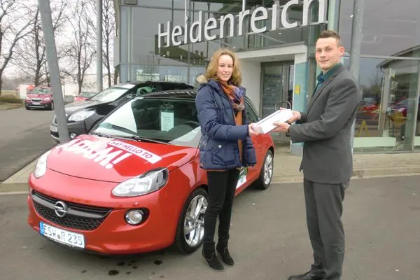 Autohaus Heidenreich: Gewinner der Opel Adam-Aktion steht fest Bild: Autohaus Heidenreich: Gewinner der Opel Adam-Aktion steht fest