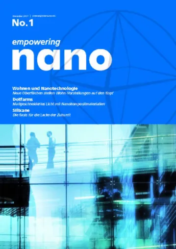 Magazin "Empowering Nano" erscheint erstmals im November Bild: Magazin "Empowering Nano" erscheint erstmals im November