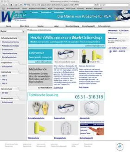 Bild: Neuer Onlineshop speziell für Work: Internetauftritt informiert über persönliche Schutzausrüstung