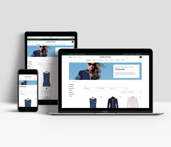 Relaunch golfino.com – Hochwertiger Markenauftritt im frischen Design Bild: Relaunch golfino.com – Hochwertiger Markenauftritt im frischen Design