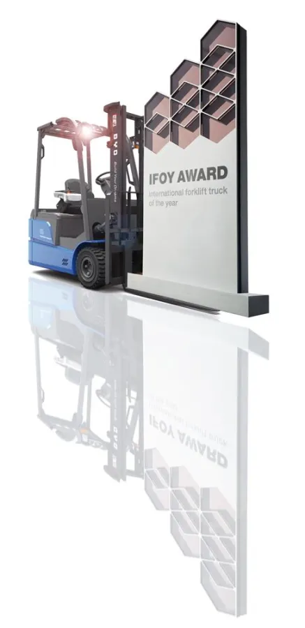 And the winner is... Der BYD ECB 18C Elektrostapler mit original BYD Lithium-Eisenphosphat-Batterie,