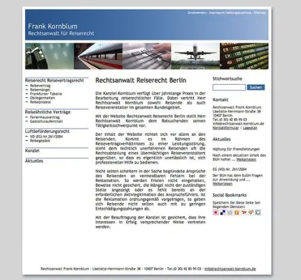 Bild: Berliner Reiserecht-Kanzlei mit neuer Website online
