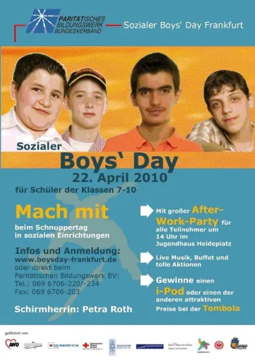 Bild: Eine Plattform für Jungen - Über die Wichtigkeit des Sozialen Boys’ Day in Frankfurt am Main