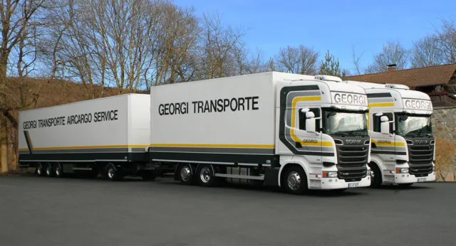 Bild: Georgi Transporte setzt auf Lang-LKW in der Luftfracht