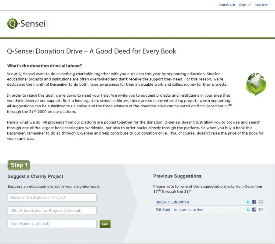 Q-Sensei Charity