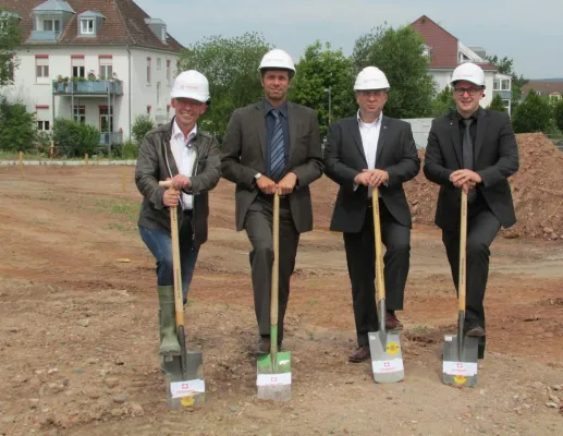 Bild: Start für den letzten Bauabschnitt im Rosenseegebiet in Aschaffenburg