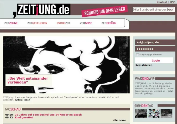 Bild: Zoomer geht, Zeitjung.de kommt