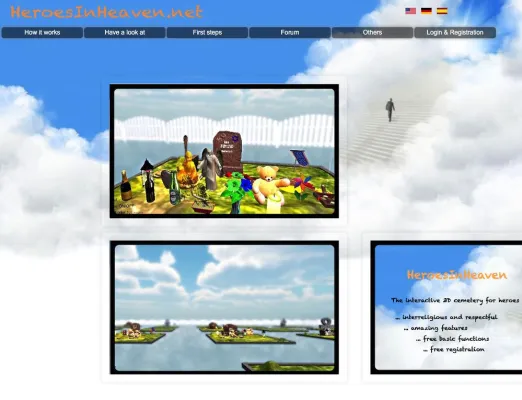 Bild: HeroesInHeaven - Der interaktive 3D Friedhof für Helden