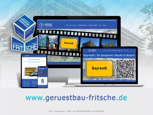 Bild: GERÜSTBAU FRITSCHE GmbH: Gerüstbauer Referenzen in Oberfranken - Videoblogs auf Website und YouTube