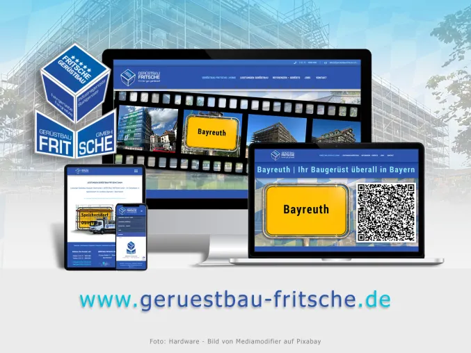 Bild: GERÜSTBAU FRITSCHE GmbH: Gerüstbauer Referenzen in Oberfranken - Videoblogs auf Website und YouTube