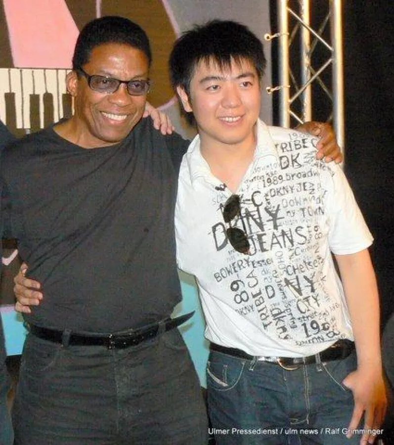 Herbie Hancock und Lang Lang vor dem Konzert in Montreux. Foto: Ralf Grimminger