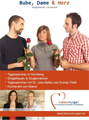 Bild: „Bube, Dame & Herz“ – Singleseminar + Kochevent in Nürnberg