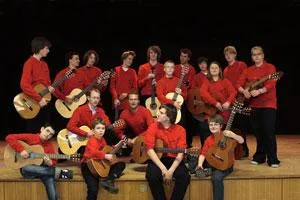 Bild: JugendGitarrenOrchester auf Tour