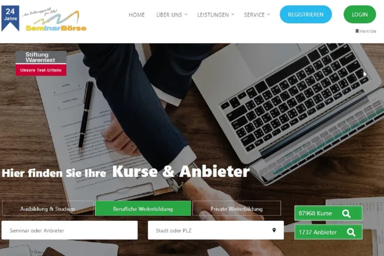 Bild: Das Münchner Weiterbildungsportal Seminarbörse GmbH setzt einen neuen Dienst für Seminaranbieter in Bewegung