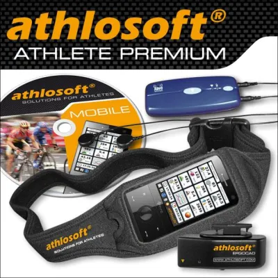 Bild: Smartphone für Athleten - Mit athlosoft wird das GPS-Smartphone zum Fahrtenschreiber für Sportler