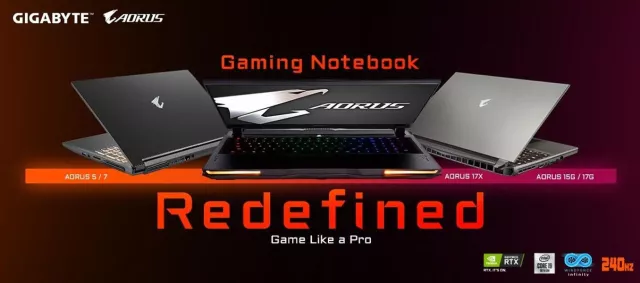 Bild: Mehr Power für Gaming: neue Versionen der High-End-Gaming-Notebooks von GIGABYTE AORUS