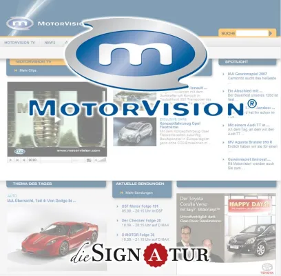 Bild: Motorvision TV startet mit dieSignatur - MEDIEN im Web neu durch