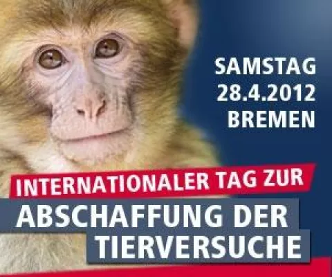 Bild: Internationaler Tag zur Abschaffung der Tierversuche - Großveranstaltung in Bremen gegen Tierversuche