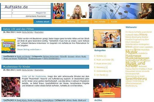 Bild: Auftakte.de: Minis, Musik und Marketing