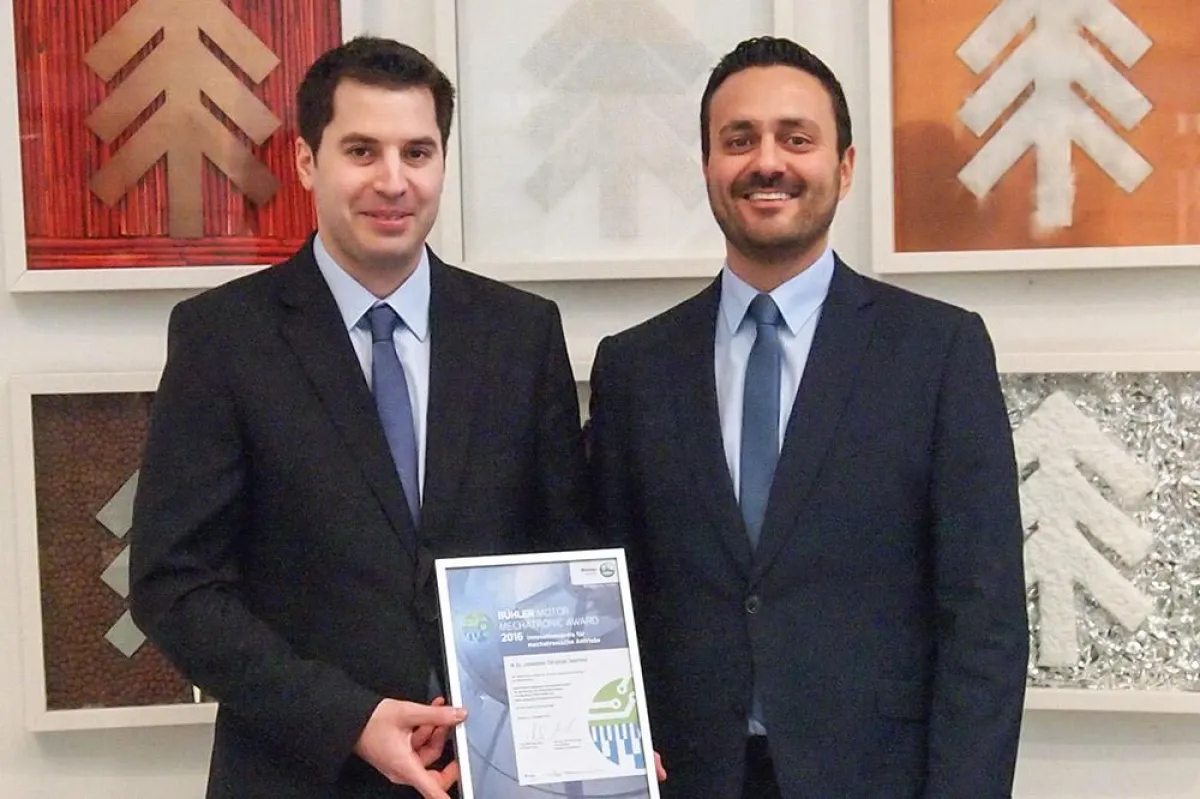 v.l.n.r.: M.Sc. Johannes Christian Seefried und Dipl.-Ing. (FH) Mounir Kudsi