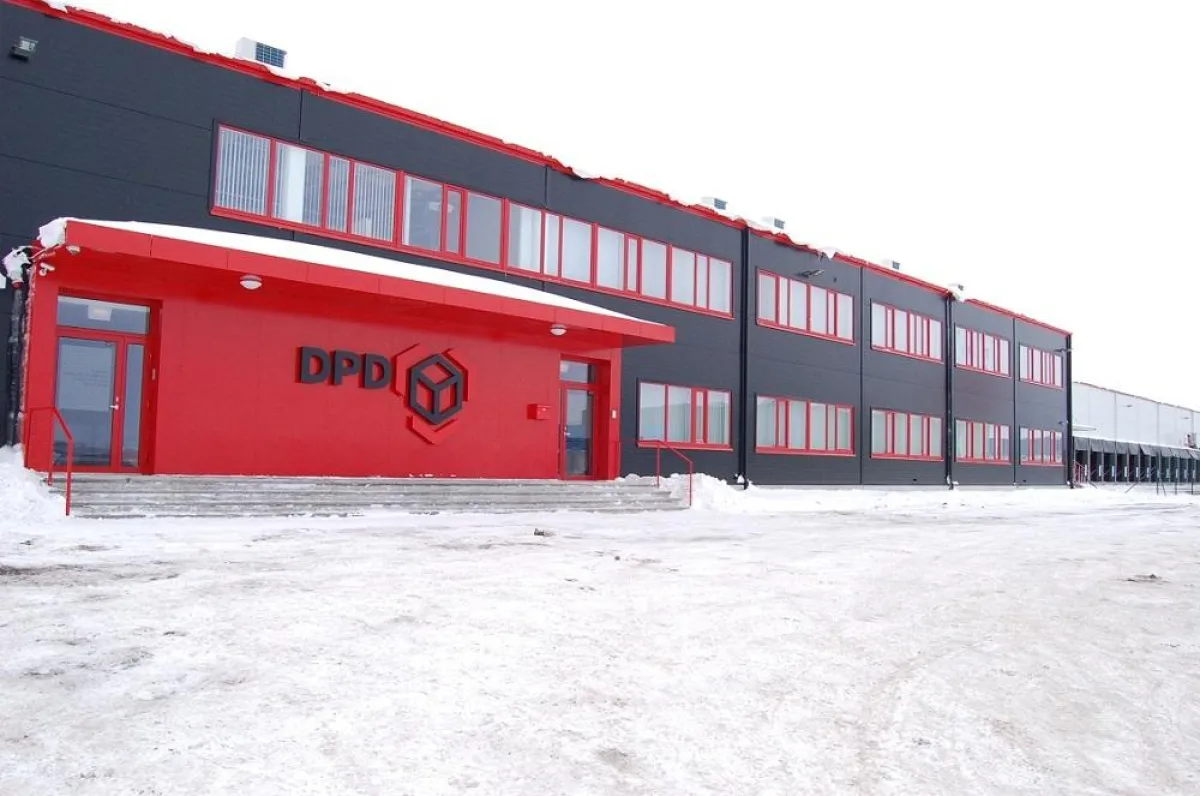 Das neue DPD Paketsortierzentrum in der Nähe von Tallin.