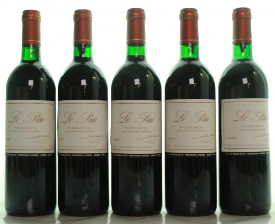 Für 5 Flaschen Château Le Pin 1990 zahlte ein Sammler 11.500 Euro.