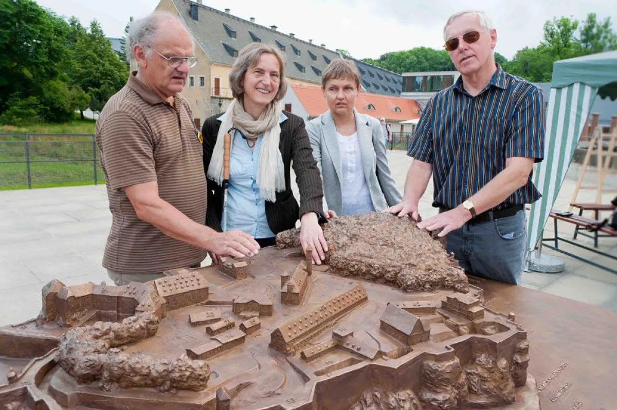 Das neue Tastmodell auf der Festung Königstein, Sachsen/Elbsandsteingebirge