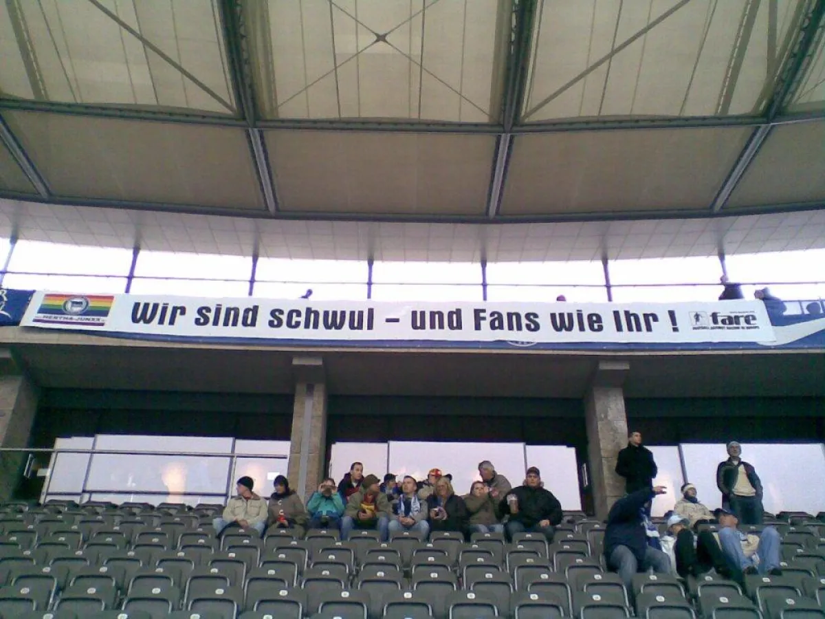 Das neue Banner der Hertha-Junxx zur 8. FARE-Aktionswoche