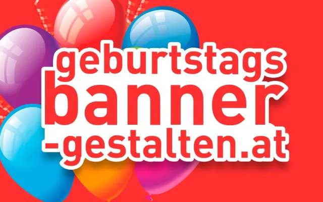 Bild: Geburtstagsbanner mit Humor – Personalisierte Deko aus Österreich begeistert Kunden