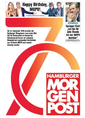 Bild: MOPO-Sonderausgabe zum 70. Geburtstag