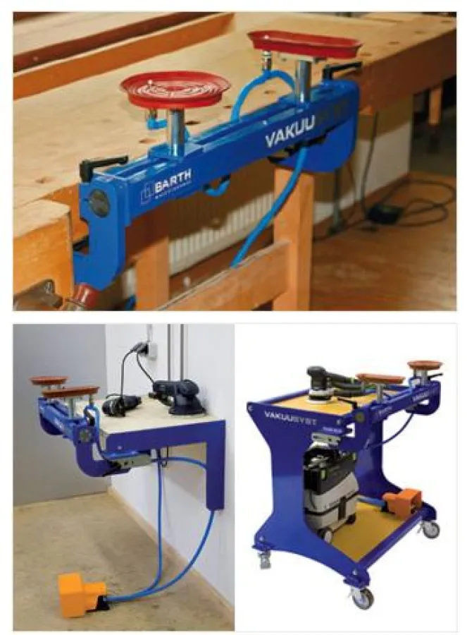 Beispiel der Verwendung eines Vakuumspannsystems