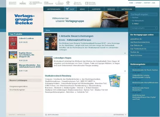 Neues Sales-Portal für die Verlagsgruppe Beleke Bild: Neues Sales-Portal für die Verlagsgruppe Beleke