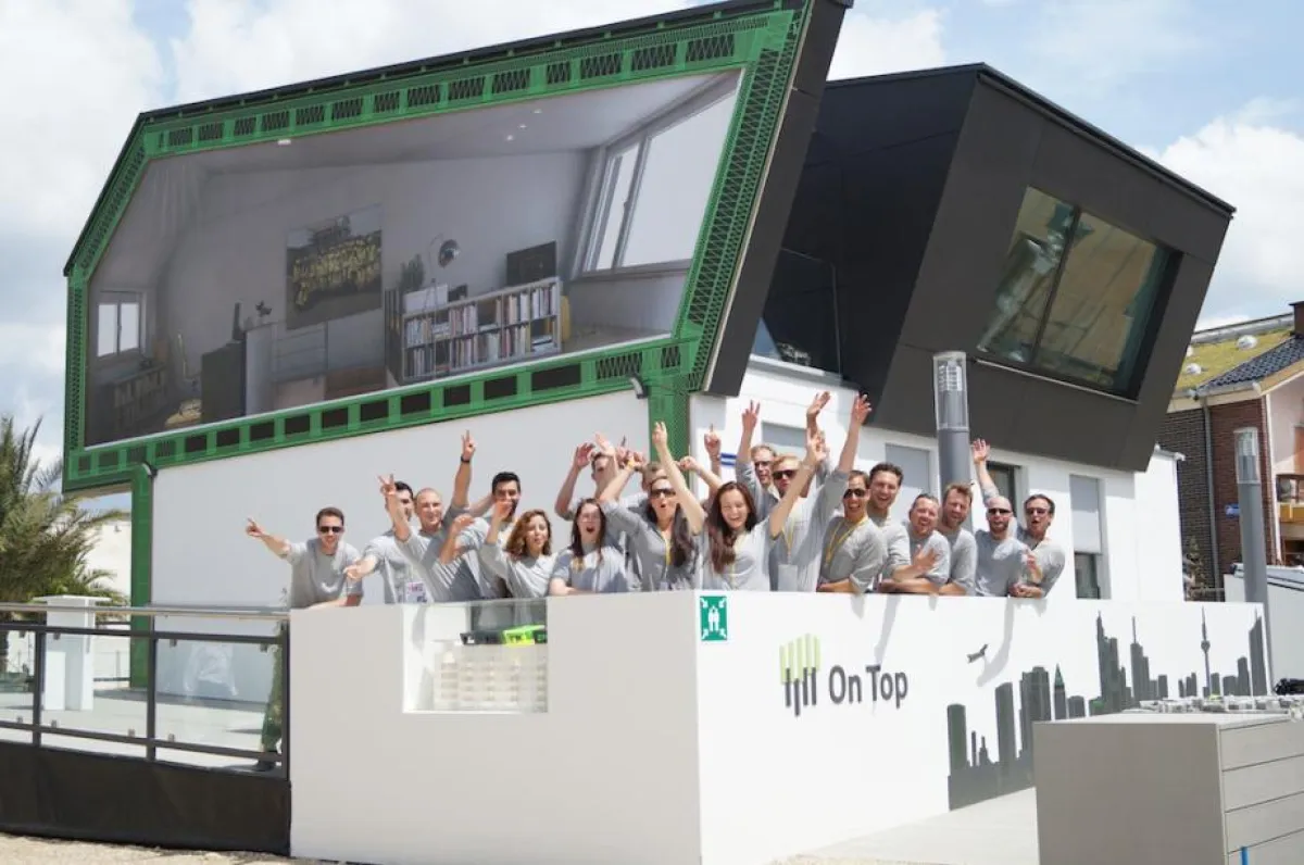 Die Wohneinheit des Teams On Top beim Solar Decathlon Europe 2014.
