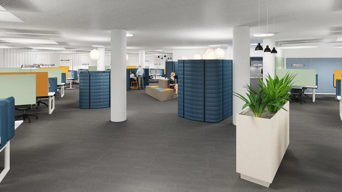 Hochmoderne Arbeitsflächen im Stile eines