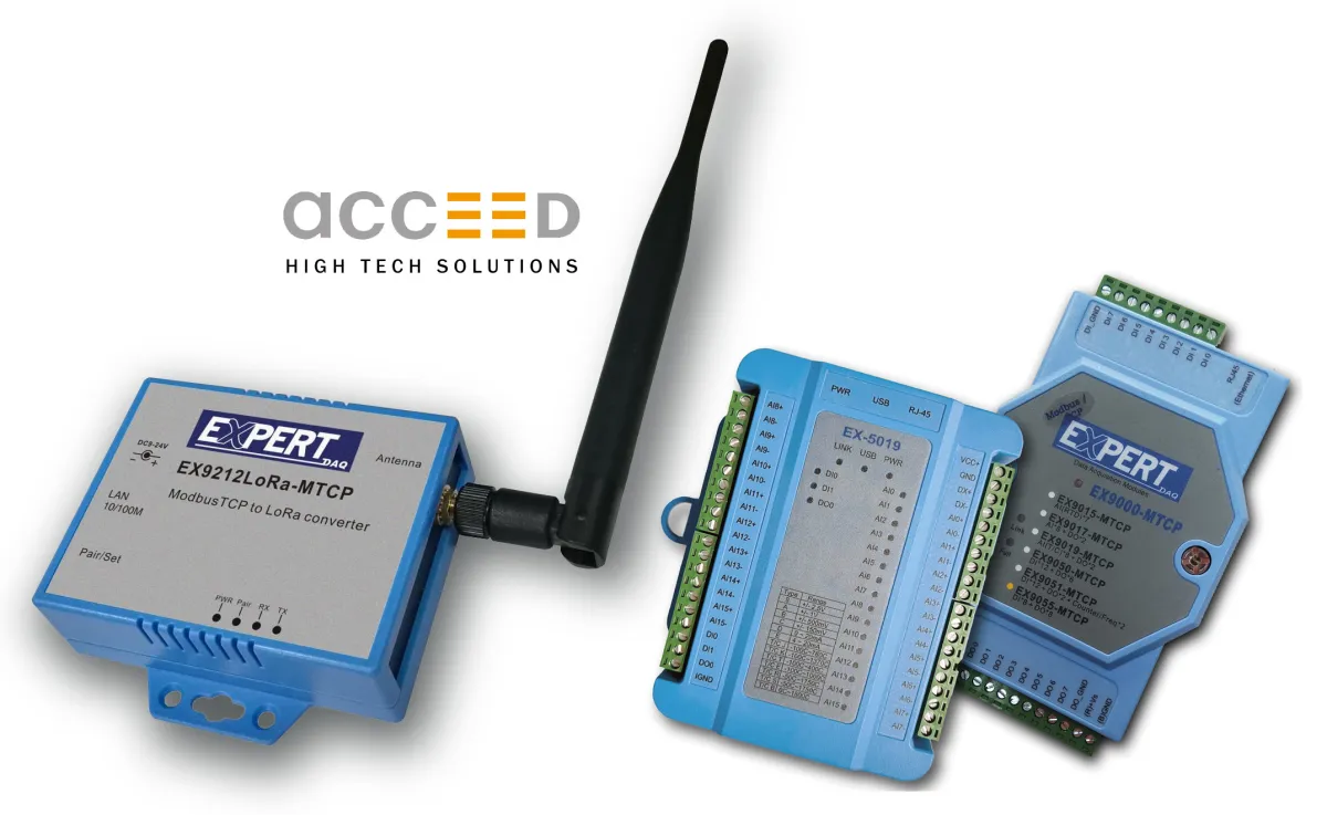 I/O-Module und Konverter der Marke ExpertDAQ von Acceed (© Acceed GmbH)