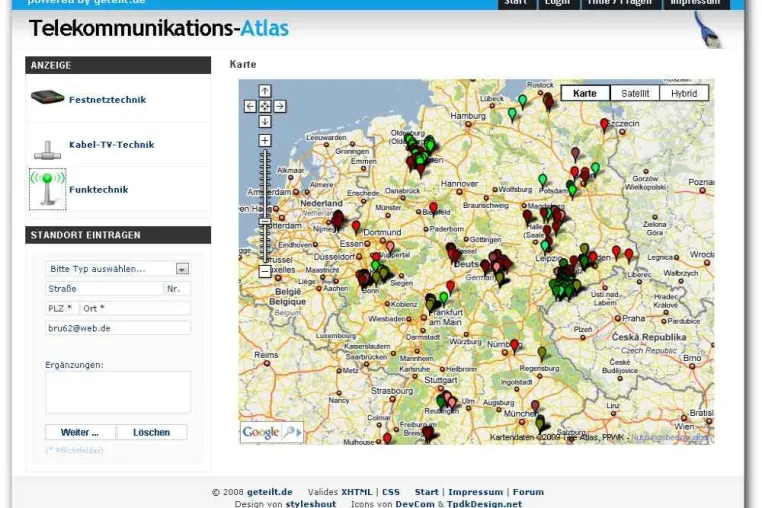 Bild: Breitband-Initiative stellt Infrastrukturatlas online