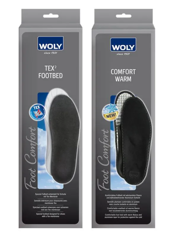 Die neuen warmen Einlegesohlen von WOLY.