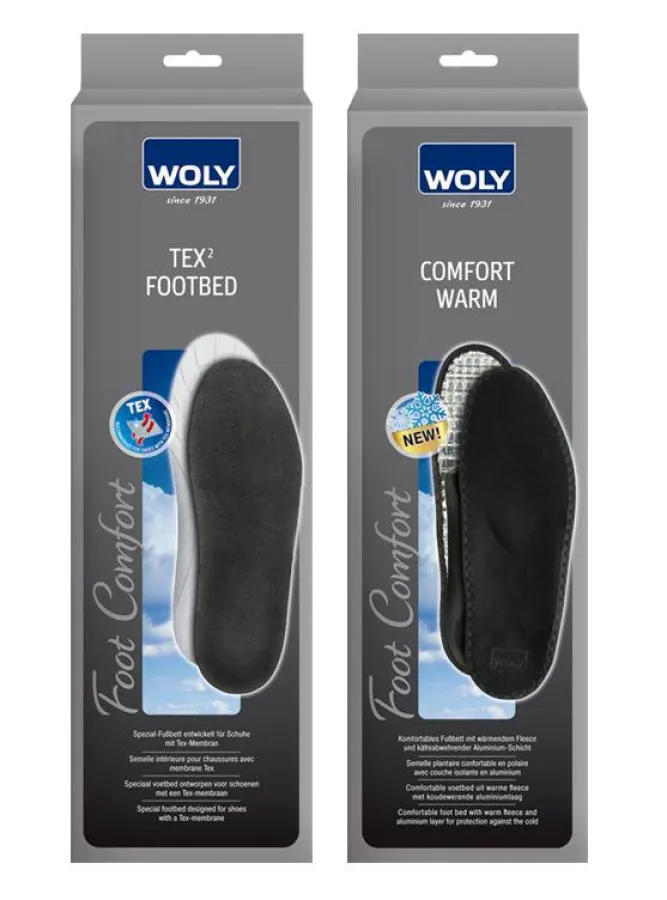 Die neuen warmen Einlegesohlen von WOLY.