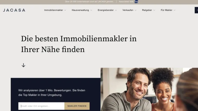 Jacasa GmbH | Die führende Immobilienplattform Bild: Jacasa GmbH | Die führende Immobilienplattform