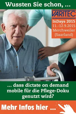 Bild: Wussten Sie schon, dass dictate on demand mobile für die Pflege-Dokumentation genutzt wird?