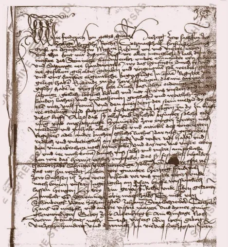 Bild: Kurfürstlicher Steinmetz-Schutzbrief wird 550 Jahre alt