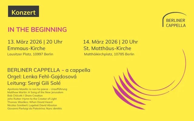 Bild: Konzert  "IN THE BEGINNING"