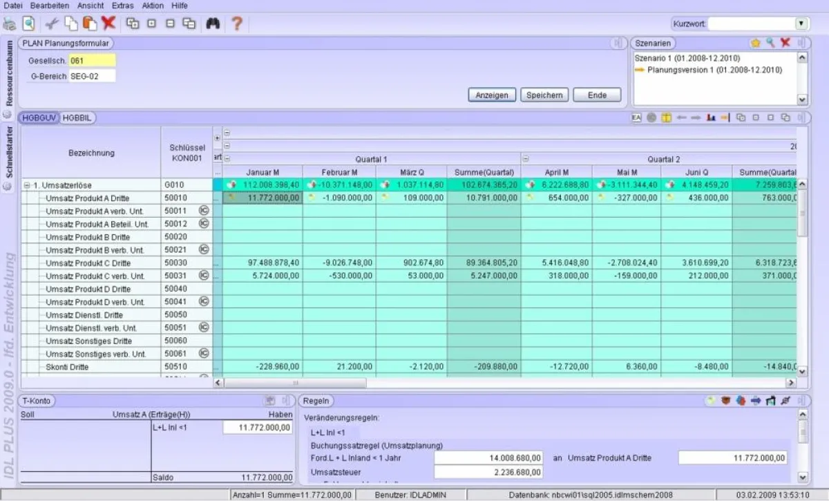 IDLFORECAST für eine integrierte Unternehmensplanung unterstützt umfassend die unterschiedlichen und breit gefächerten Anforderungen an Planungswerkzeuge.