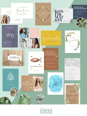 Konfirmation 2025: Feierliche Konfirmationskarten stilsicher selbst gestalten Bild: Konfirmation 2025: Feierliche Konfirmationskarten stilsicher selbst gestalten