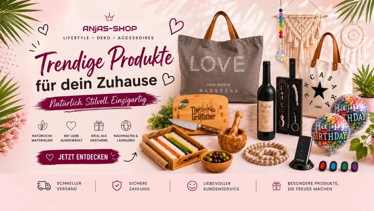 Bild: Schweizer Online-Shop ANjAS-SHOP bringt Magie, Stil und Wohnfreude nach Hause