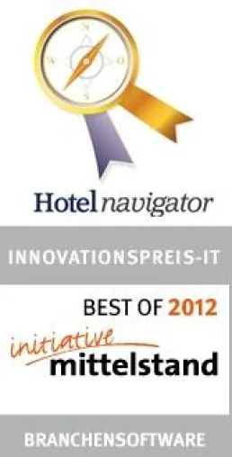 HOTELNAVIGATOR ist „BEST OF 2012“ beim Innovationspreis IT der Initiative Mittelstand Bild: HOTELNAVIGATOR ist „BEST OF 2012“ beim Innovationspreis IT der Initiative Mittelstand
